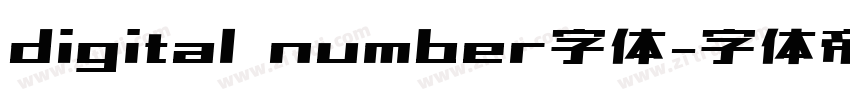 digital number字体字体转换